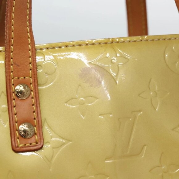 LOUIS VUITTON Monogram Vernis Reade MM Hand Bag Beige M91141 LV Auth ep7589 - Picture 6 of 14